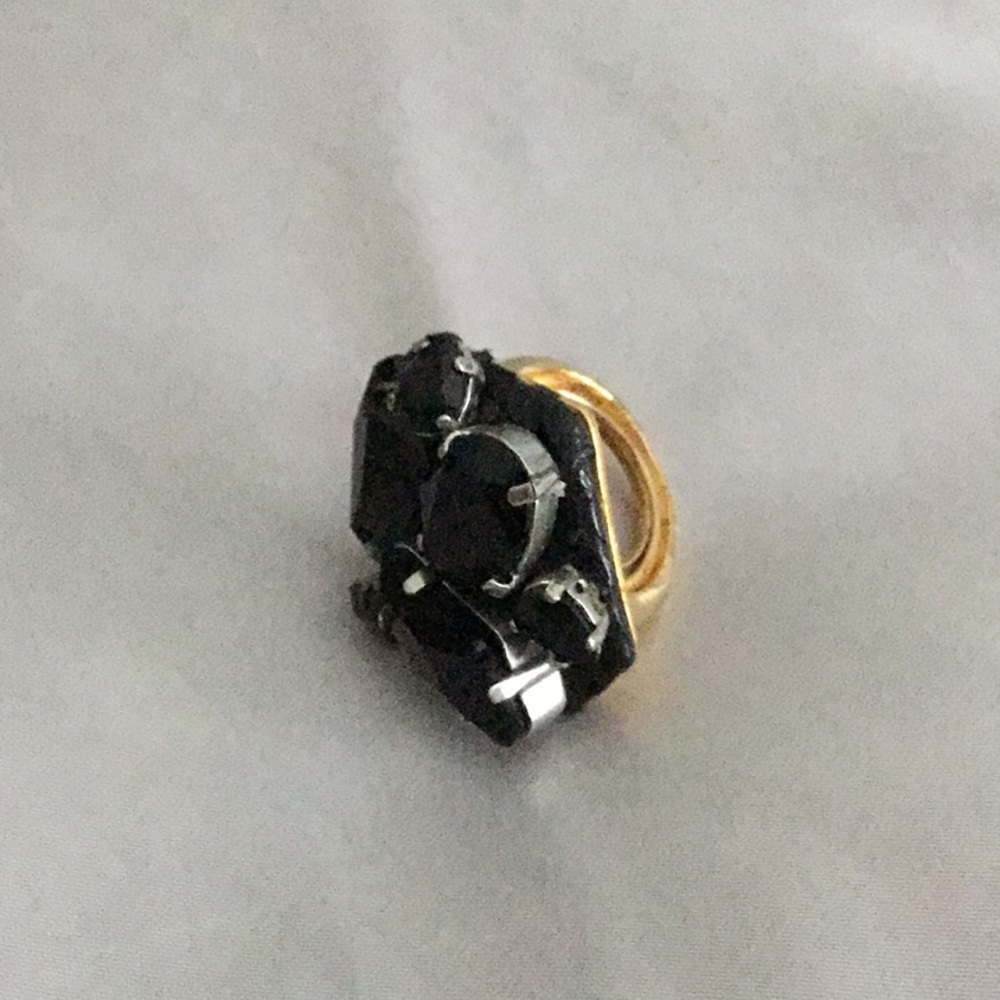 Black Stone Ring - image 1